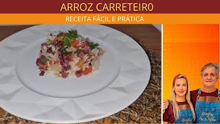 ARROZ CARRETEIRO SIMPLES E FÁCIL DE FAZER Receitas de pai e filha [upl. by Aryl]