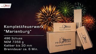 Komplettfeuerwerk quotMarienburgquot  Röder Feuerewerk [upl. by Ttreve]