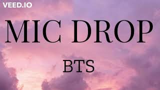 BTS 방탄소년단 MIC Drop Easy Lyrics [upl. by Adolph]