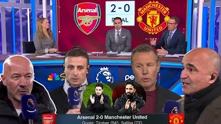 ARSENAL 20 MAN UNITED RUBEN AMORIM’S FIRST DEFEAT BERBATOV SHEARER amp MARTINEZ REACT [upl. by Mungovan]