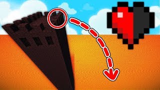 ESSAYER DE SURVIVRE À CE SAUT AVEC UN DEMI COEUR   PARCOURS Minecraft [upl. by Bloom545]