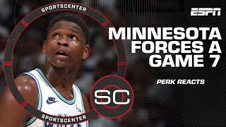 NuggetsTimberwolves Game 6 Reaction Anthony Edwards showed his LEADERSHIP – Perk  SportsCenter [upl. by Eelnayr188]