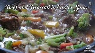 Beef and Broccoli in Oyster sauce [upl. by Airdnalahs]