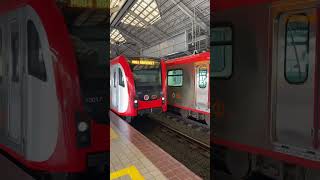 LRT line 1 Baclaran Station the Fourth generation train [upl. by Aihsekin]