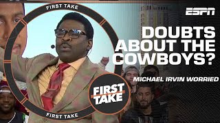 Michael Irvin admits hes WORRIED about the Cowboys season coming to an end 😳  First Take [upl. by Enilarac]