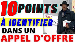 10 POINTS A IDENTIFIER DANS UN APPEL DOFFRE [upl. by Gally]