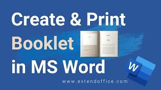 Create and print a booklet in MS Word – A stepbystep guide [upl. by Aibar]