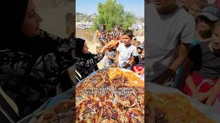 Pizza distribution gaza palestine food foodie pizza shorts explore foryou trending love [upl. by Ilehs]