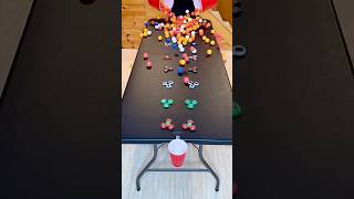 How Many Ping Pong Balls Will It Take To Succeed trickshots trickshot satisfying [upl. by Canning]