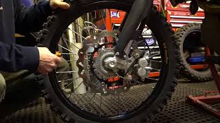 Dirt Bike Maintenance  How To Adjust Spokes Spoke Maintenance [upl. by Walford444]