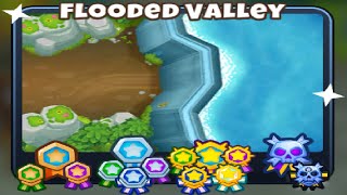 Black Border Bloons TD6 No Commentary Flooded Valley  Chimps [upl. by Burman]