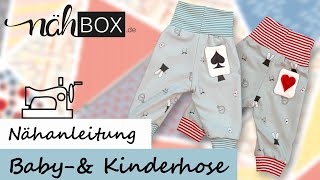 Babyamp Kleinkindhose ganz einfach selbst nähen  Kostenlose Nähvideoanleitung von Nähboxde [upl. by Nitsuga461]