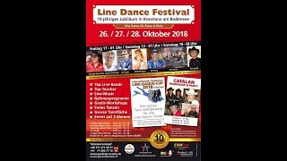 Line Dance Flicker amp Shine DANCE Choreo Mario und Lilly Hollnsteiner Konstanz Festival Okt 18 [upl. by Katherina]