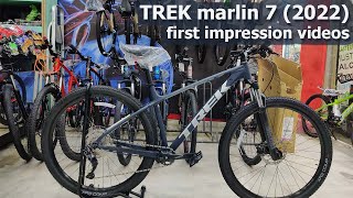 TREK MARLIN 7 2022  Trek Marlin 7 first impression videos  trek marlin 7 hardtail mountain bike [upl. by Arawaj]