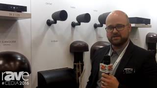 CEDIA 2016 Sonance Shows Sonarray SR1 Outdoor Speaker System with SR 2125 Amplifier [upl. by Ybreh]