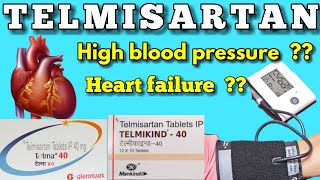 Telmisartan tablets 40 mg in hindi  Telma 40 tablet uses in hindi  telmikind 40 tablet uses [upl. by Claiborn]