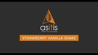 How to make Strawberry Vanilla Shake using ASITIS Whey Protein [upl. by Anelyak]