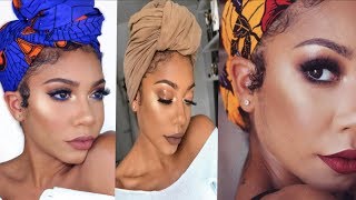 HOW TO STYLE TURBANS AND HEAD WRAPS  4 TO 5 DIFFERENT STYLES [upl. by Carman]