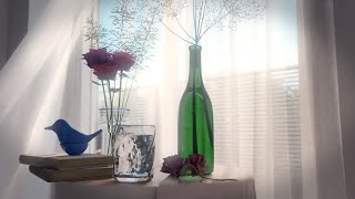 Blender Cloth Simulation  Interior Animation [upl. by Nylirrej255]