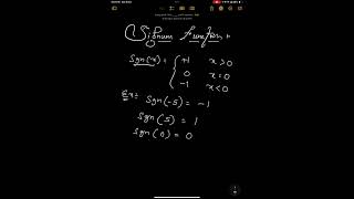 Signum function sgnx [upl. by Sarita548]