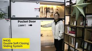 Discover Unmatched Smoothness Double Soft Closing Sliding Door Roller System Hardware [upl. by Jaime]