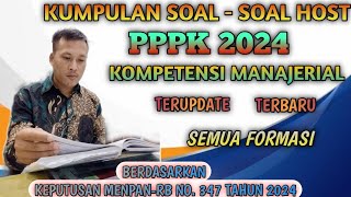 Pembahasan Hots SoalSoal PPPK 2024 Kompetensi Manajerial Semua Formasi [upl. by Drud]