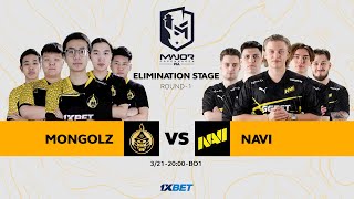 MONGOLZ vs NAVI  PGL Major 2024  Elimination Stage  Day 1  MN cast [upl. by Danila]