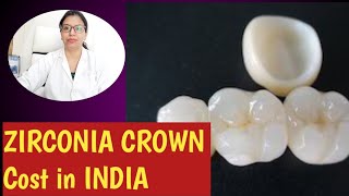 Zirconia Crown  Zirconia crown cost in India [upl. by Connel]