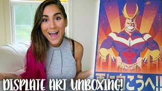 New GameGym Room Artwork Displate Unboxing amp Review All Might How To Train Your Dragon amp More [upl. by Saqaw]