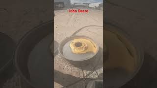 Sandblasting John Deere Rim sandblast sandblasting restoration paintremoval satisfying shorts [upl. by Eleanore]