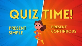 Present Simple vs Present Continuous Quiz  Quiz Learning video  tenses englishgrammar quiz [upl. by Annavaig]