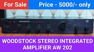 WOODSTOCK STEREO INTEGRATED AMPLIFIER AW 202 Nice Performance Contact No  8750424840 [upl. by Alded]