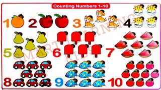 Count and Write Numbers in English  Count and Write Numeral  Maths Revision Nishu2604 [upl. by Assili]