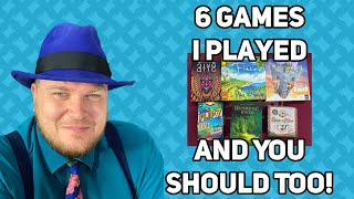 6 Games I Played and You Should Too  with Tom Vasel [upl. by Nostets]