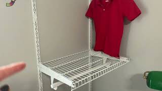 Closet System Shelving  Or Use On Any Wall [upl. by Oguh24]