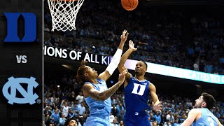 Duke vs North Carolina Mens Basketball Highlights 201920 [upl. by Yemirej346]