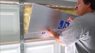 Garage Door Insulation and Adjustment from Scratch Part 1 of 3 [upl. by Zoltai]