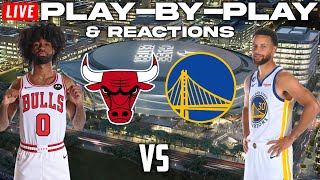 Chicago Bulls vs Golden State Warriors  Live PlayByPlay amp Reactions [upl. by Hartfield990]