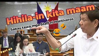 BABAKAN TatayDigong vs Hontiveros😂🤣💯💪 [upl. by Ynwat]