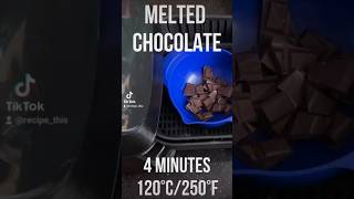 Air Fryer Melted Chocolate🍫 shorts [upl. by Ellinet]