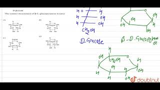 The Fischer presentation of Dglucose is given below The correct structures [upl. by Wood]