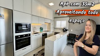 Prieto Móveis  Tour Apartamento Pequeno de 35m Cozinha Planejada e Dormitório Planejado [upl. by Easter]