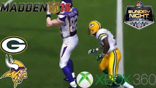 Madden 16 Week 11 Green Bay Packers VS Minnesota Vikings 2024 [upl. by Eckhardt]