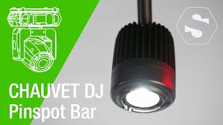 Présentation du Chauvet DJ PINSPOT BAR  SonoVentecom [upl. by Ruzich265]