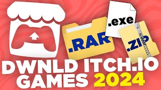 How To Download Itchio Games 2024 rar zip exe [upl. by Schaab]