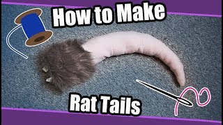 Tutorial 60 Rat Tail For Fursuits amp Cosplay  PDF Pattern [upl. by Iilek]