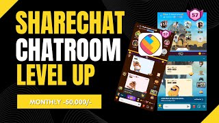 Sharechat free chatroom level up 2024  Sharechat se paise kaise kamaye  Free coins kaise milega [upl. by Seugirdor]