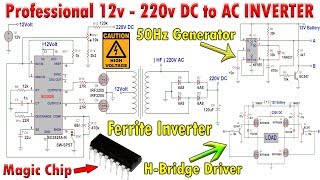 How to Make a 12v to 220v DC to AC Inverter like a Professional [upl. by Lynnett]