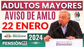 🔴¡GRAN AVISO DE AMLO PARA ADULTOS MAYORES ¡¡ATENCIÓN🔴 [upl. by Diraj]