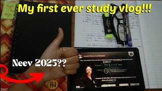 My first ever study vlog as a cbse 9th grader📚📚 Introductory video  Pw neev 2025 [upl. by Soigroeg721]